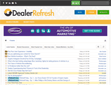 Tablet Screenshot of forum.dealerrefresh.com