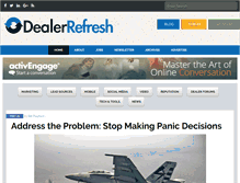 Tablet Screenshot of dealerrefresh.com